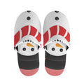 Cute Snowman Print Slippers