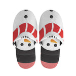 Cute Snowman Print Slippers