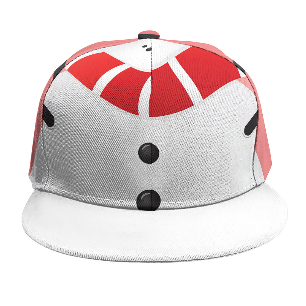 Cute Snowman Print Snapback Cap