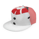 Cute Snowman Print Snapback Cap