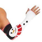 Cute Snowman Print Sun Protection Arm Sleeves