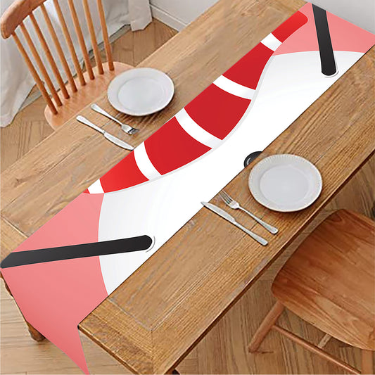 Cute Snowman Print Table Runner