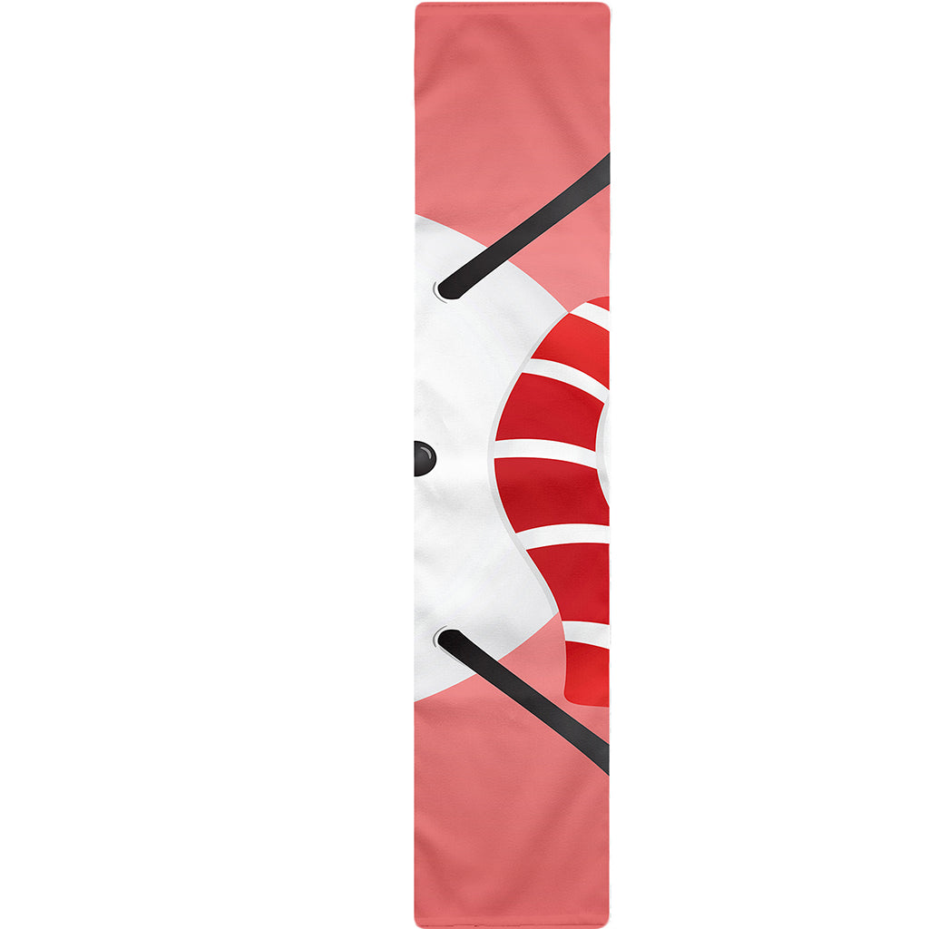 Cute Snowman Print Table Runner