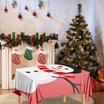 Cute Snowman Print Tablecloth