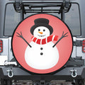 Cute Snowman Print Tire Cover