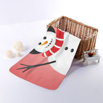 Cute Snowman Print Towel
