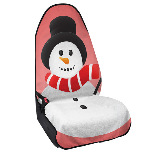 Cute Snowman Print Waterproof Car Seat Cover