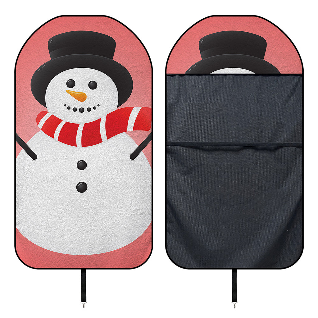 Cute Snowman Print Waterproof Car Seat Cover