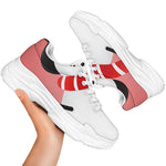 Cute Snowman Print White Chunky Shoes