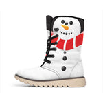 Cute Snowman Print Winter Boots
