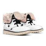 Cute Snowman Print Winter Boots