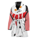 Cute Snowman Print Women's Bathrobe