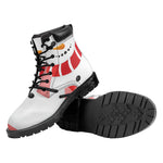 Cute Snowman Print Work Boots