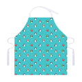 Cute Snowy Penguin Pattern Print Adjustable Apron