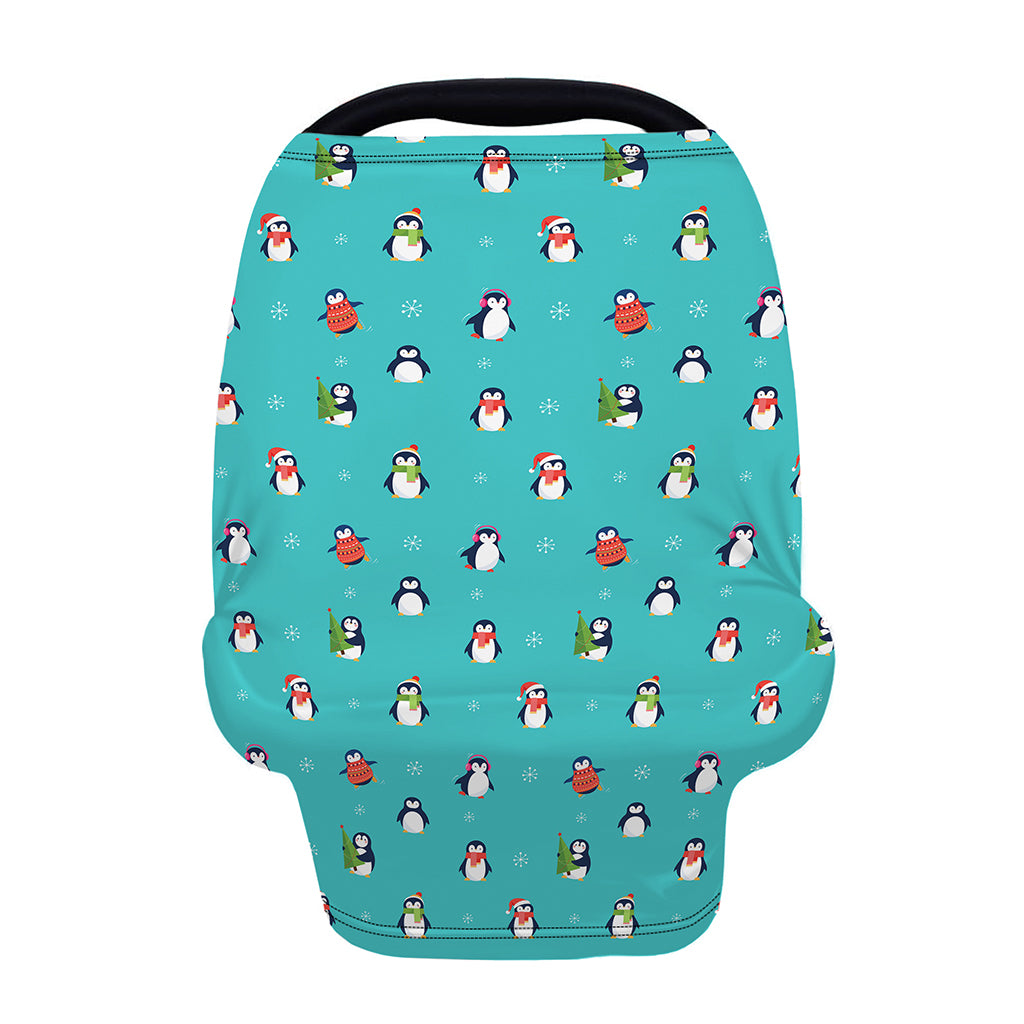 Cute Snowy Penguin Pattern Print Baby Seat Cover