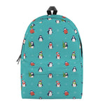 Cute Snowy Penguin Pattern Print Backpack