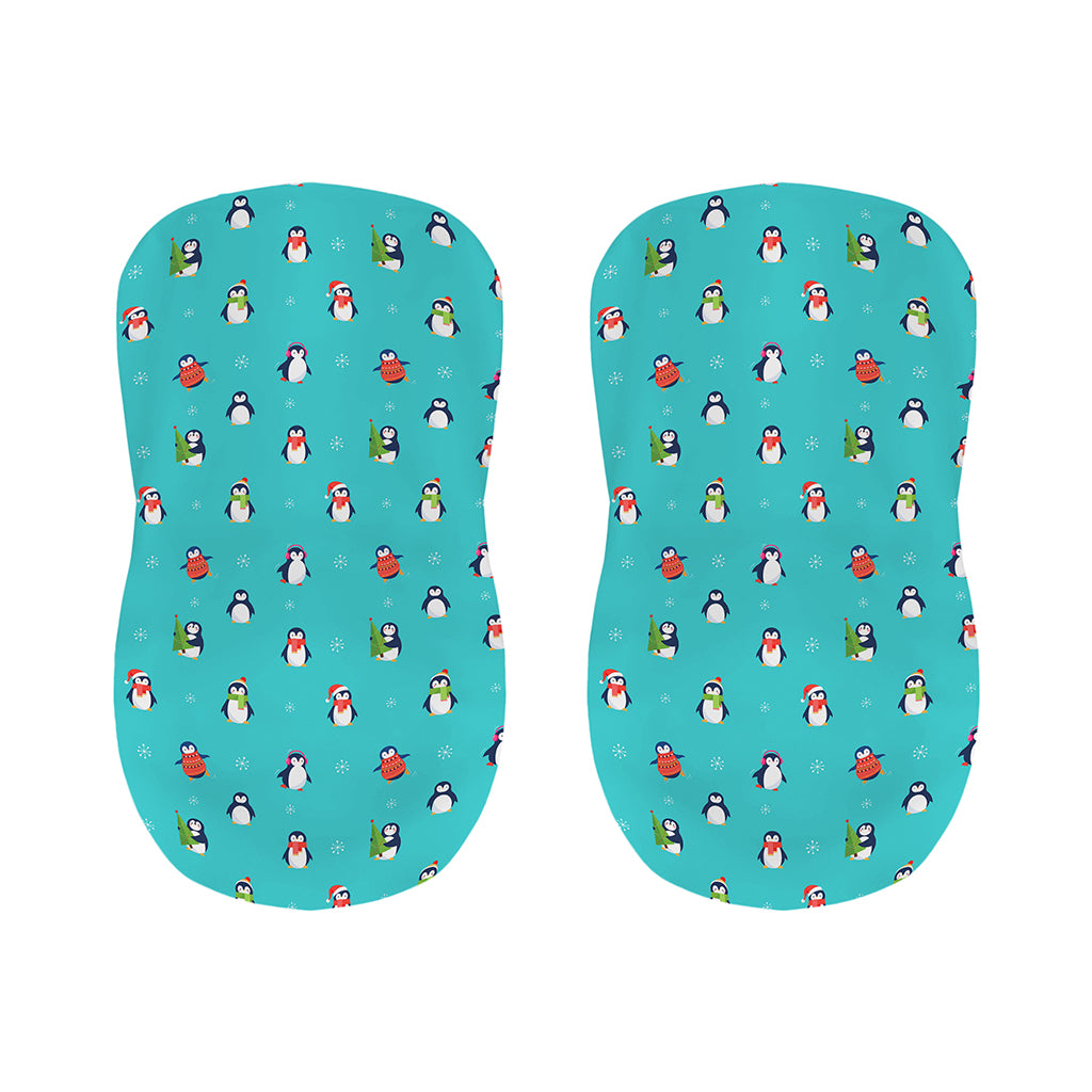 Cute Snowy Penguin Pattern Print Bar Stool Covers