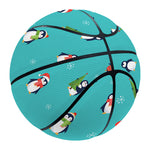 Cute Snowy Penguin Pattern Print Basketball