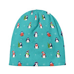 Cute Snowy Penguin Pattern Print Beanie