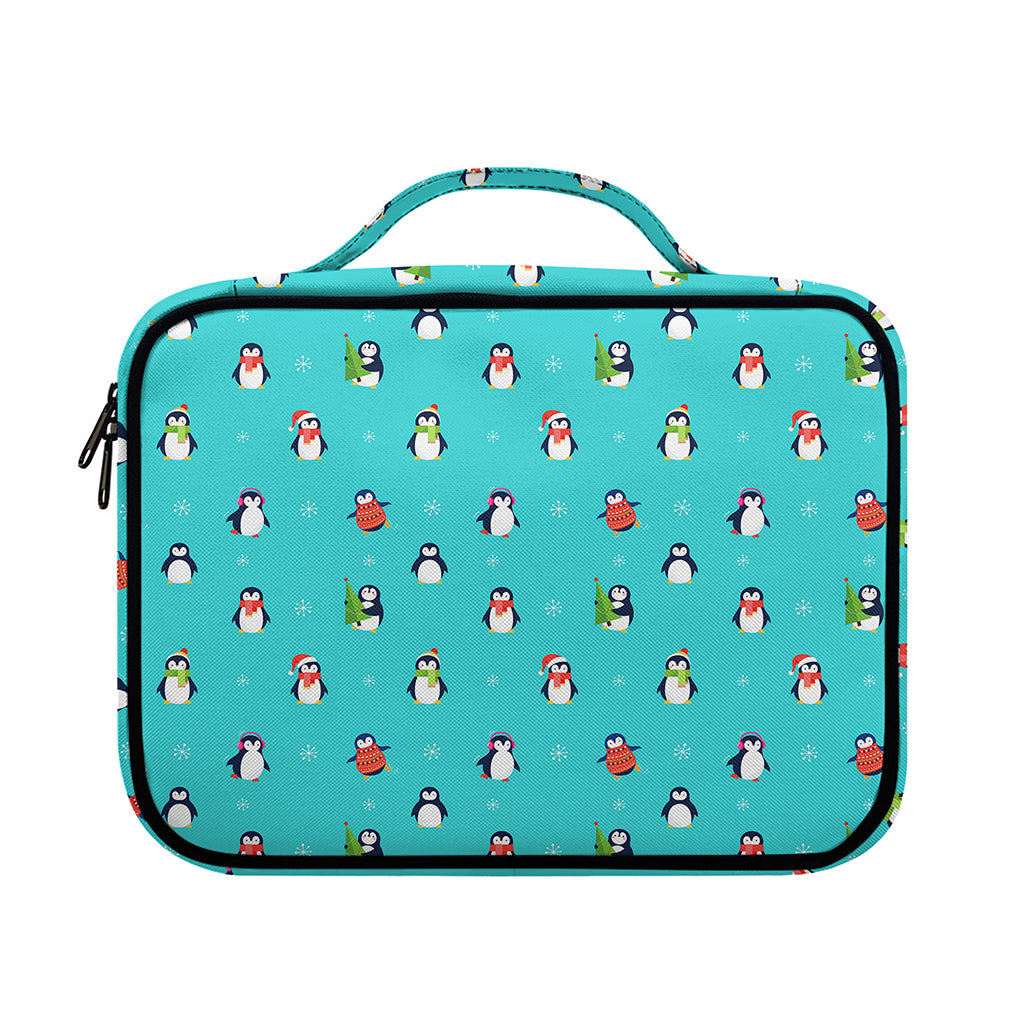 Cute Snowy Penguin Pattern Print Briefcase Bible Bag