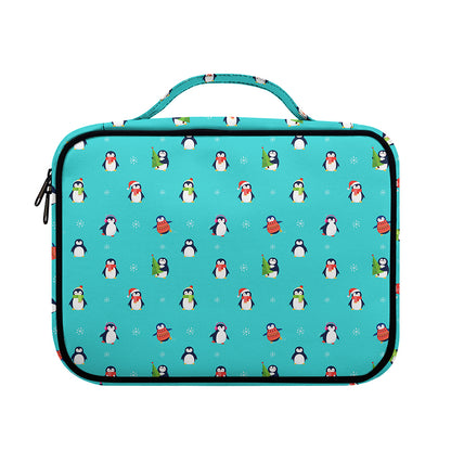 Cute Snowy Penguin Pattern Print Briefcase Bible Bag