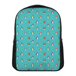 Cute Snowy Penguin Pattern Print Casual Backpack