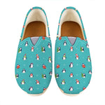 Cute Snowy Penguin Pattern Print Casual Shoes