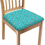 Cute Snowy Penguin Pattern Print Chair Cushion Cover