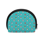 Cute Snowy Penguin Pattern Print Coin Purse