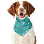 Cute Snowy Penguin Pattern Print Dog Bandana