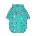 Cute Snowy Penguin Pattern Print Dog Zip Up Hoodie