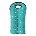 Cute Snowy Penguin Pattern Print Double Neoprene Wine Tote