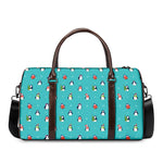 Cute Snowy Penguin Pattern Print Duffle Bag