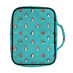 Cute Snowy Penguin Pattern Print Front Pocket Bible Bag