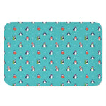 Cute Snowy Penguin Pattern Print Indoor Door Mat
