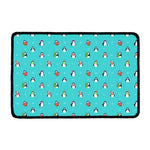 Cute Snowy Penguin Pattern Print Kitchen Mat