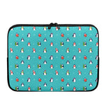Cute Snowy Penguin Pattern Print Laptop Sleeve