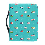 Cute Snowy Penguin Pattern Print Leather Bible Cover