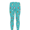 Cute Snowy Penguin Pattern Print Men's Leggings