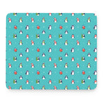 Cute Snowy Penguin Pattern Print Mouse Pad
