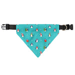 Cute Snowy Penguin Pattern Print Over The Collar Dog Bandana