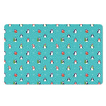Cute Snowy Penguin Pattern Print Polyester Doormat