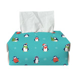 Cute Snowy Penguin Pattern Print Rectangle Tissue Box Cover