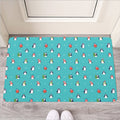 Cute Snowy Penguin Pattern Print Rubber Doormat
