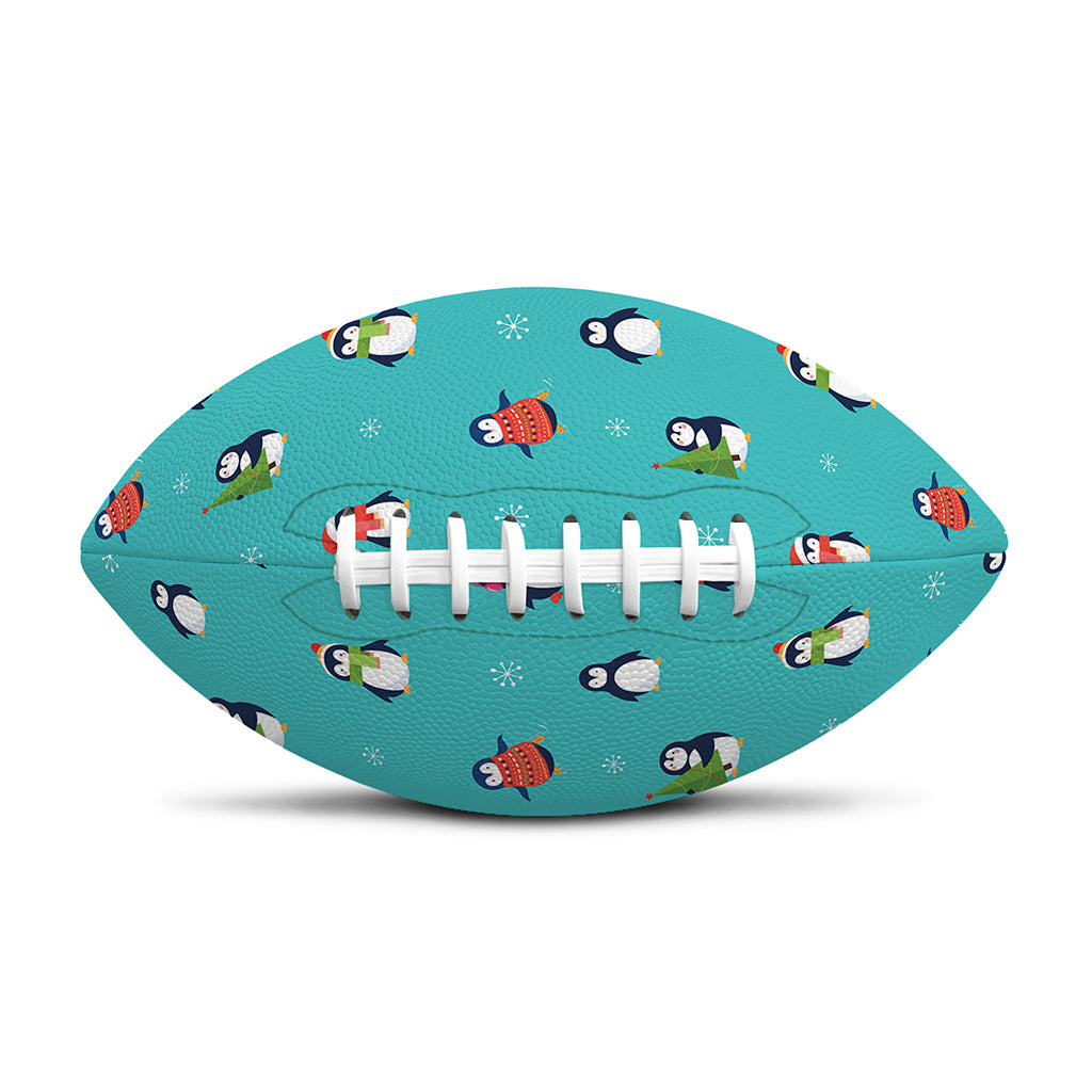 Cute Snowy Penguin Pattern Print Rugby Ball