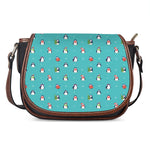 Cute Snowy Penguin Pattern Print Saddle Bag