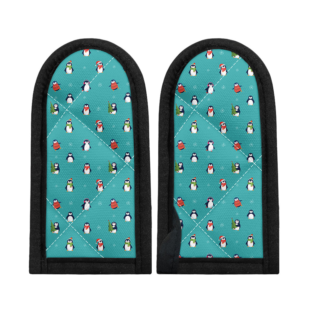 Cute Snowy Penguin Pattern Print Skillet Handle Cover