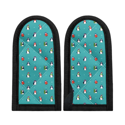 Cute Snowy Penguin Pattern Print Skillet Handle Cover