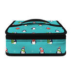 Cute Snowy Penguin Pattern Print Small Lunch Bag