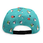 Cute Snowy Penguin Pattern Print Snapback Cap